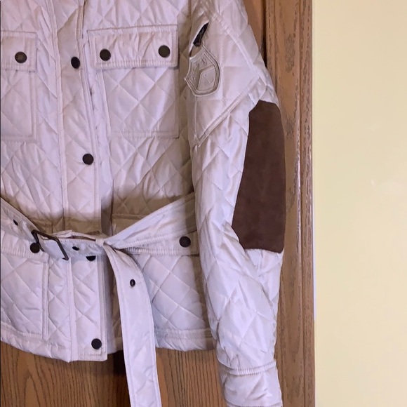 New LAUREN RALPH LAUREN Cream/brown color coat - Picture 5 of 10